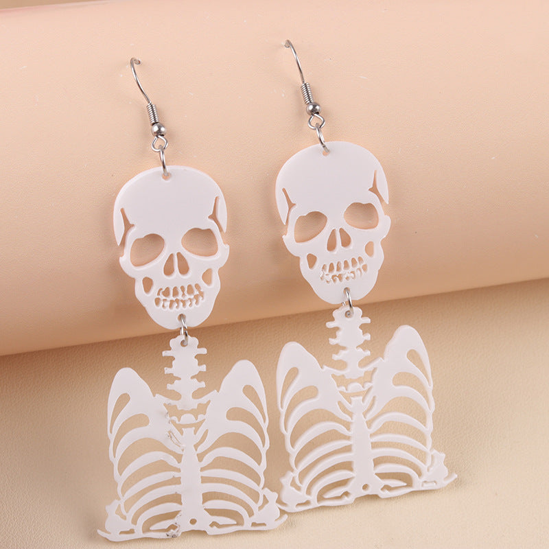 Wholesale   Pumpkin Ghost Diablo Skull Rack Acrylic Earrings