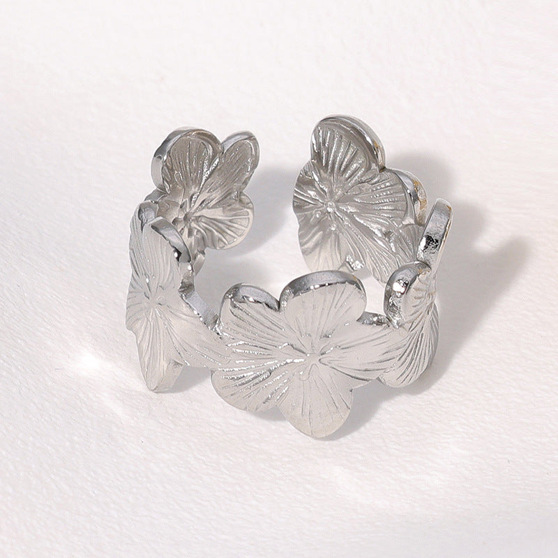 Wholesale Stainless Steel Rings Open 18K Gold Plated Rings ACC-RS-Manguo004