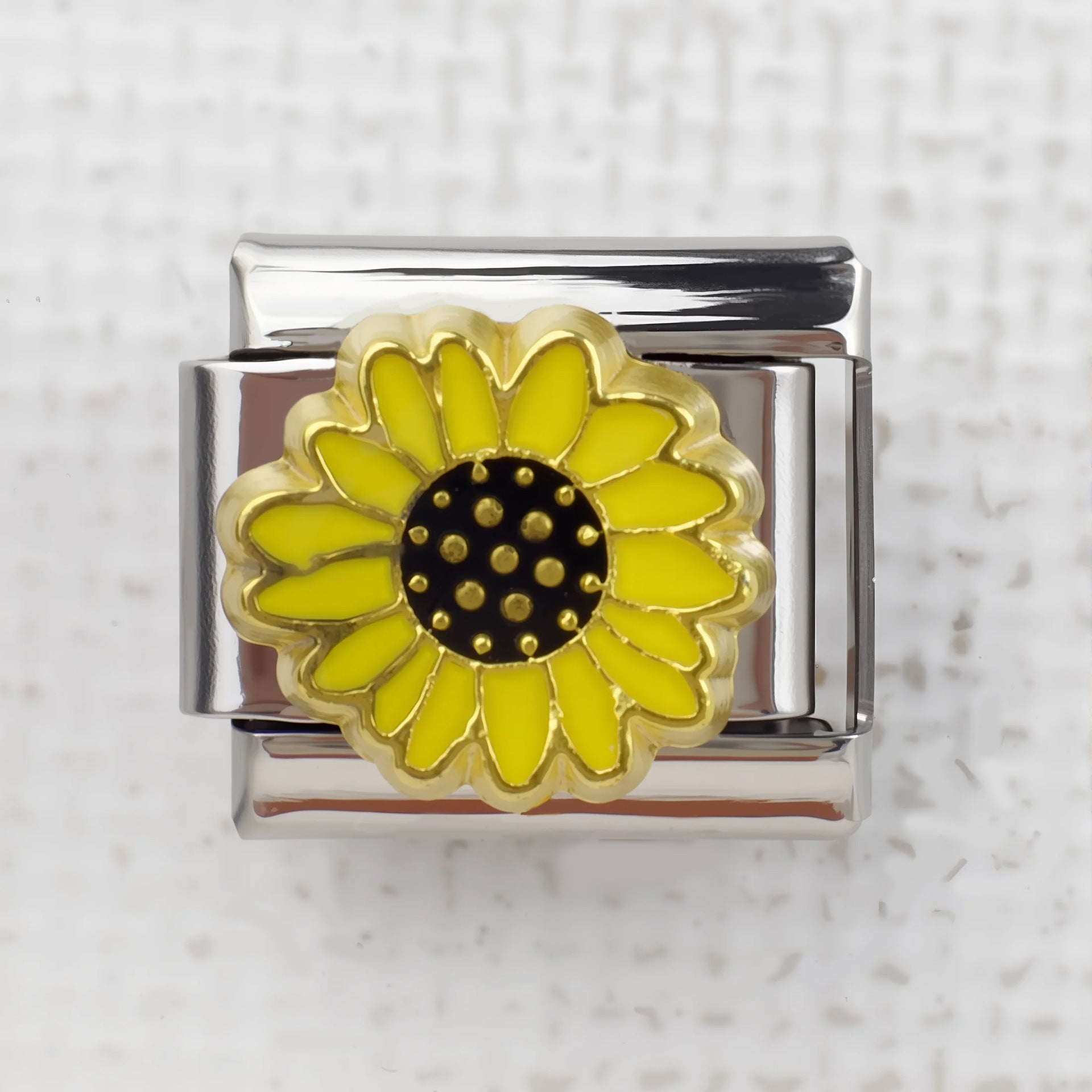 Wholesale 5pcs Italian Charm Bracelet 9mm DIY Splicing Creative Pattern Stainless Steel Composable Bracelet