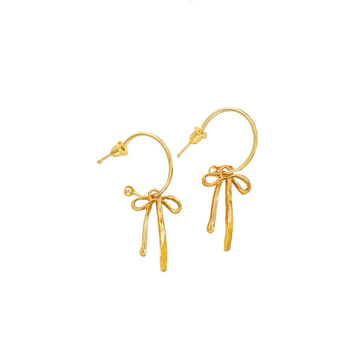 Wholesale simple niche creative temperament bow tassel earrings
