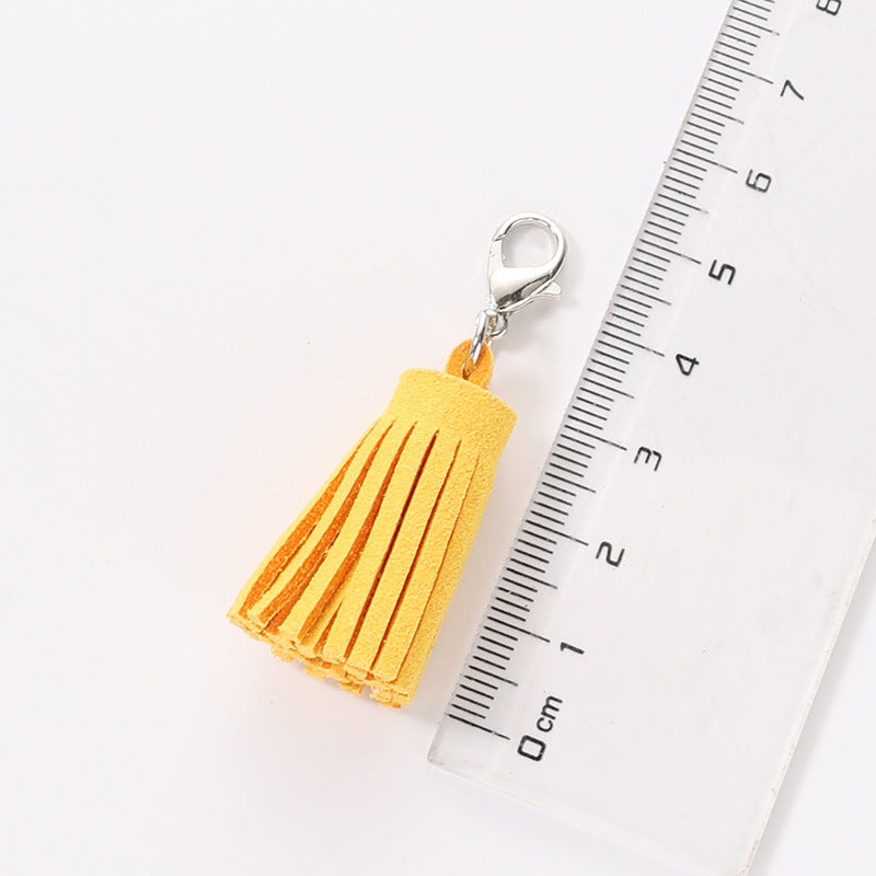 Wholesale Velvet Macaron Tassel Keychain Bags and Pendants ACC-KC-HuiMei008