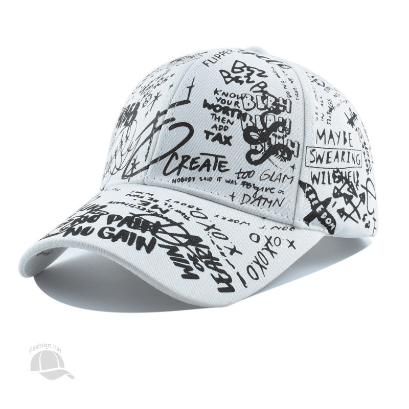 Wholesale Outdoor Cotton Graffiti Print Hat Baseball Caps ACC-HT-XuP012