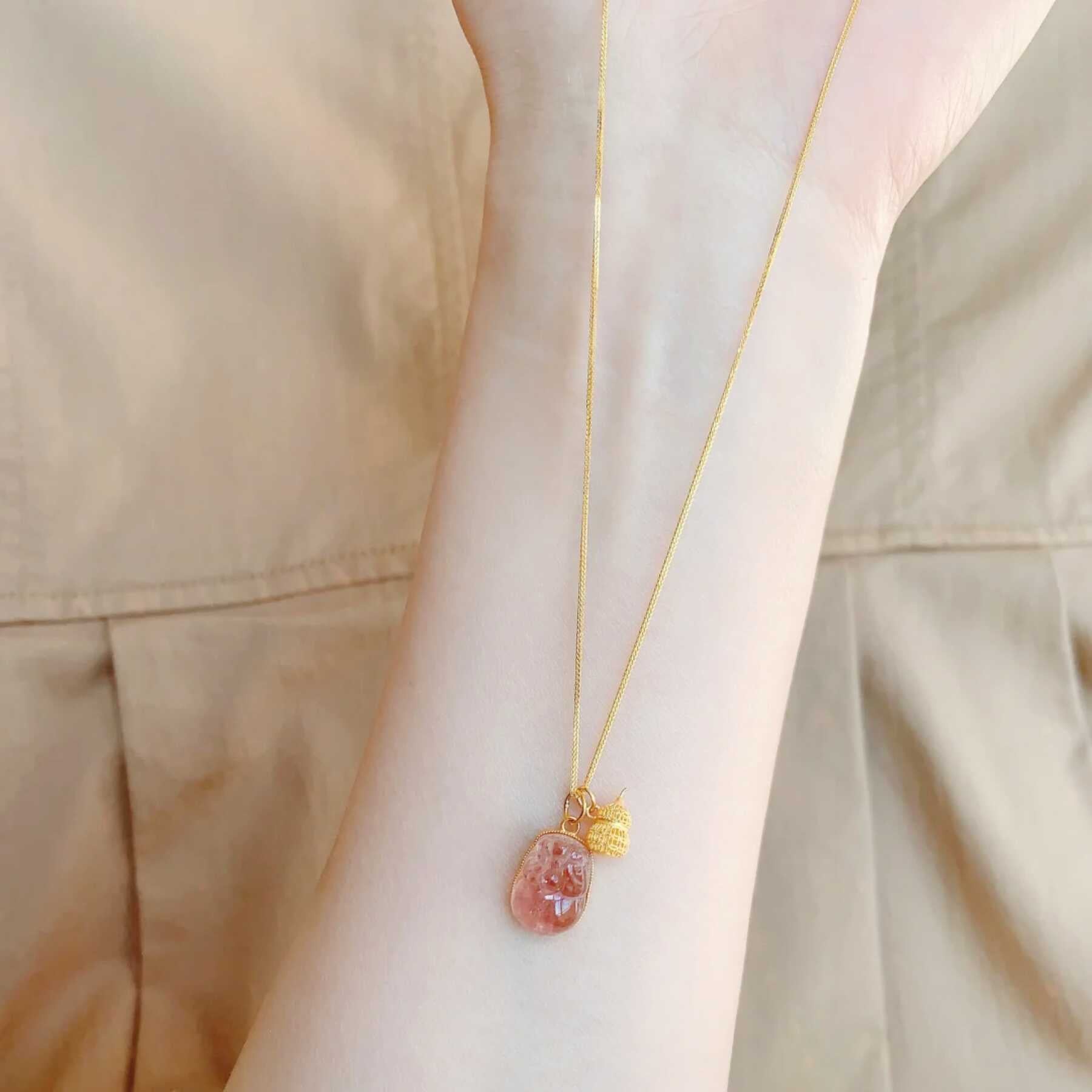 Wholesale Authentic Pink Tourmaline Necklace