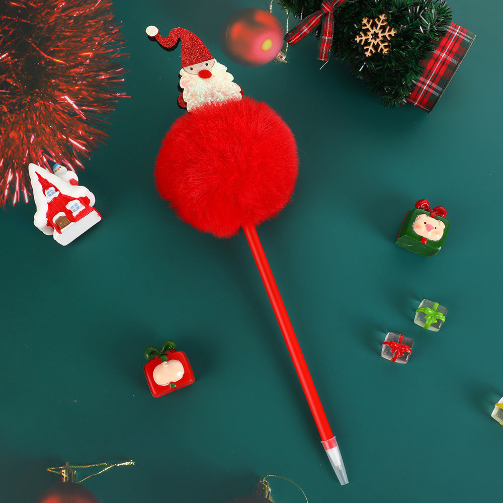 Wholesale Christmas gel pen Santa Claus snowman elk ballpoint pen