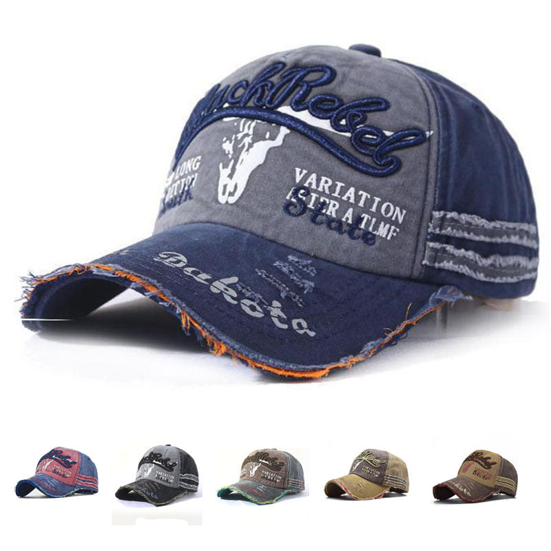 Wholesale Chic Embroidered Baseball Cap Black Casual Outdoor Sports Sun Hat For Men Women Fashion Accessory