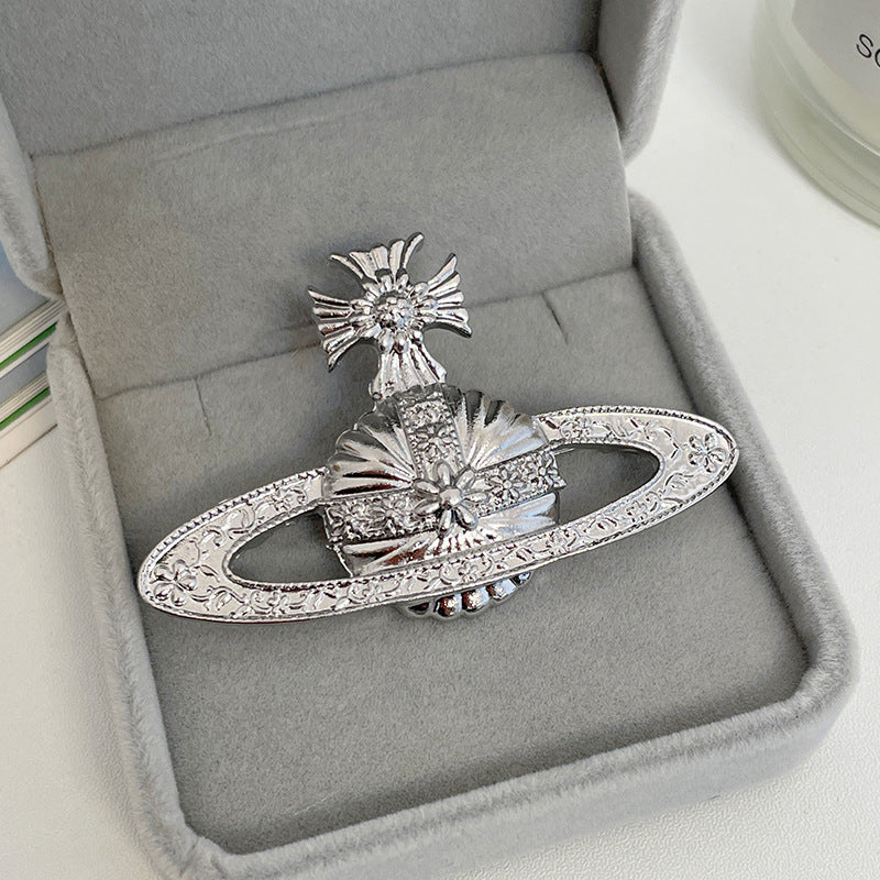 Wholesale Cross Planet Metal Brooch ACC-BCH-Jicai002