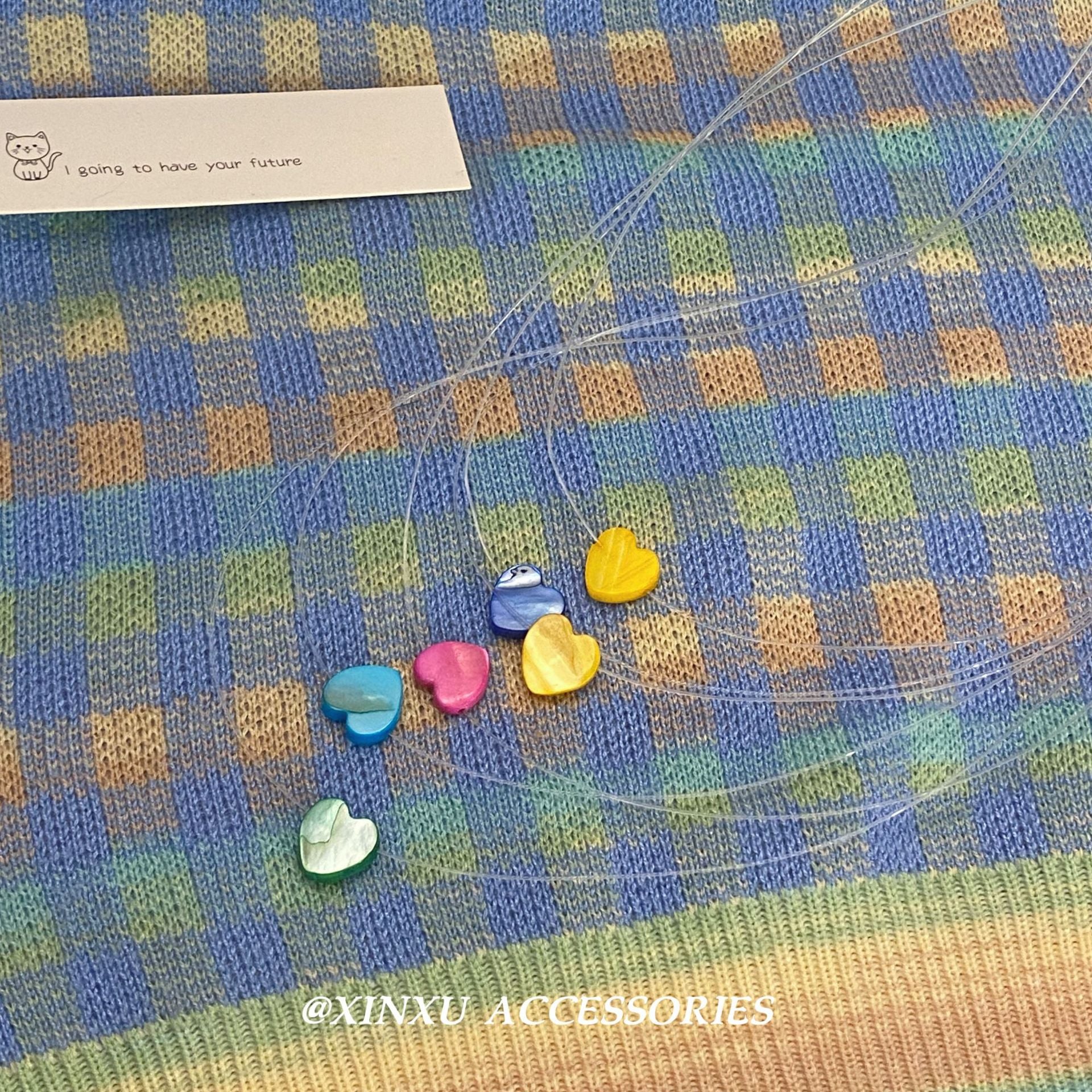Wholesale  Color Shell Peach Heart Necklace