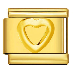 Wholesale Italian Charm Bracelet 9mm DIY Splicing Removable Gold Stamping Pattern Stainless Steel Composable Bracelet