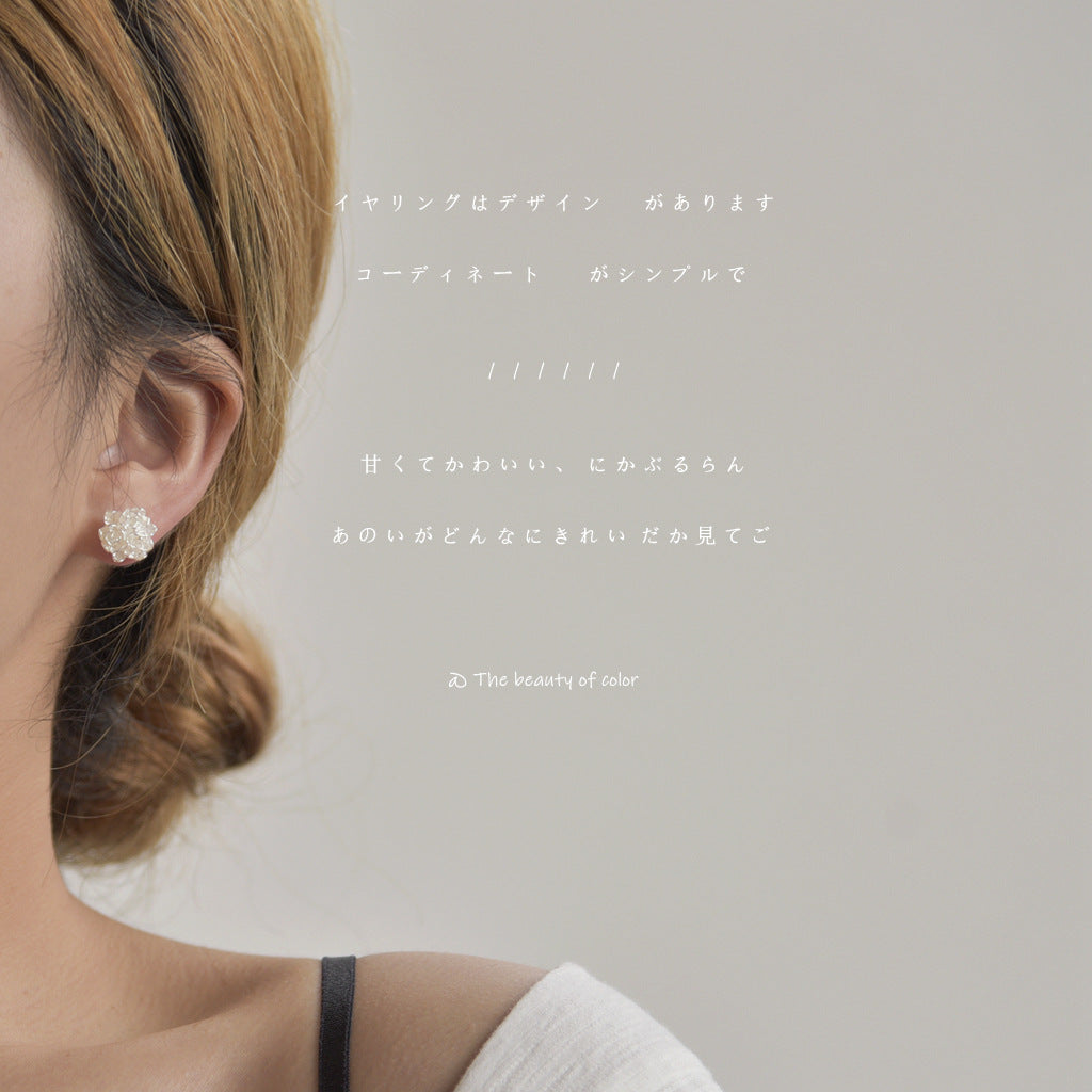 Wholesale Resin rose earrings