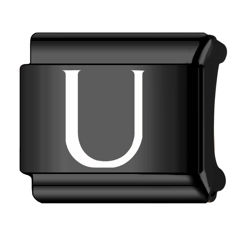 Wholesale Italian Charm Bracelet 9mm DIY Splicing Laser Letters Stainless Steel Composable Bracelet