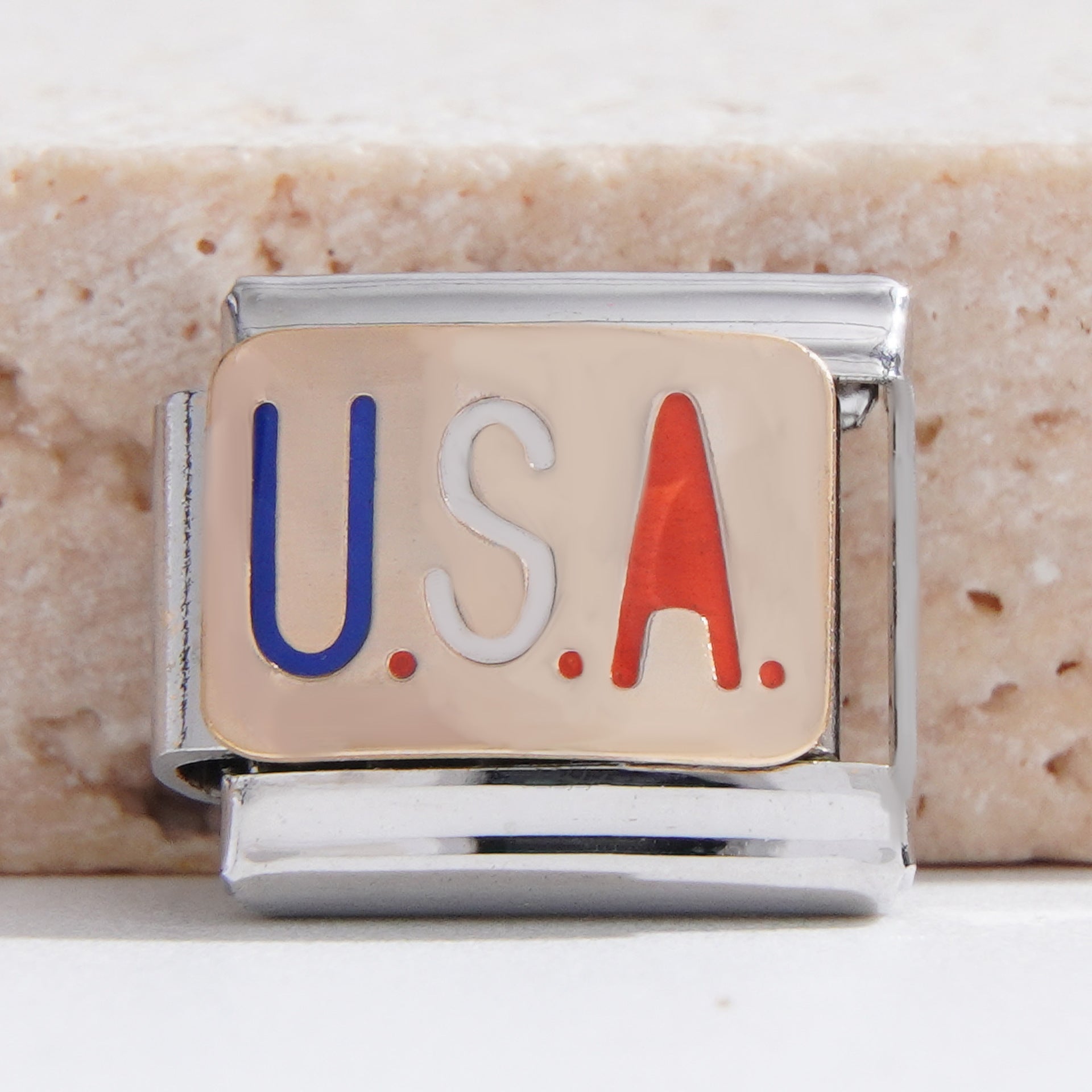 Wholesale Italian Charm Bracelet 9mm DIY Splicing Creative Pattern Stainless Steel Composable Bracelet