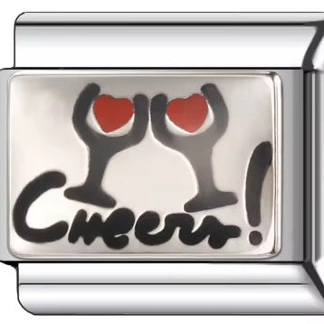 Wholesale Italian Charm Bracelet 9mm DIY Splicing Cartoon Numbers Stainless Steel Composable Bracelet