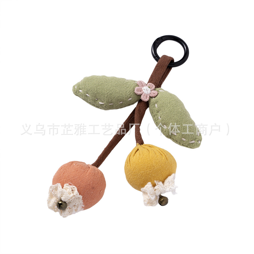 Wholesale Handmade Mori Cartoon Cherry Brooch Keychains