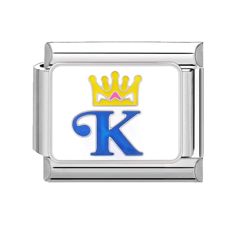 Wholesale Italian Charm Bracelet 9mm DIY Splicing Creative Pattern Titanium Steel  Composable Bracelet