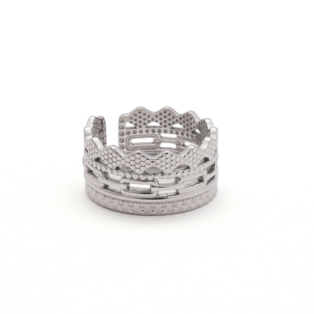 Wholesale Minimalist Open Ring,  304 Stainless Steel,  Stylish Everyday Wear Jewelry Accessory for Boutique Resale