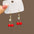 Wholesale Silver Needle Cute Fruit Earrings