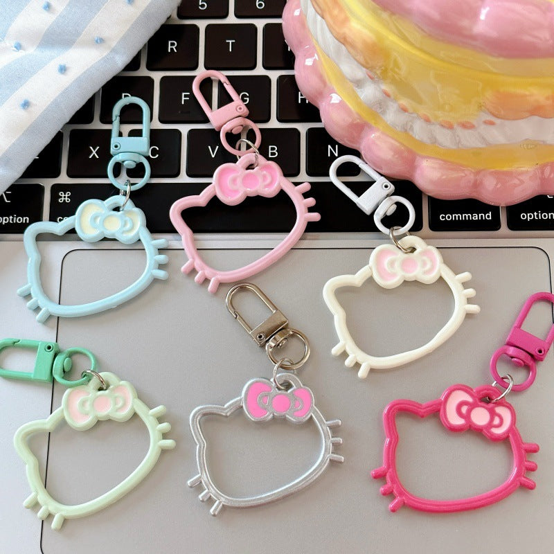 Wholesale Cartoon Cat Keychain - Trendy Bag Charm for School,  Gift for Couples &  Besties,  Boutique Resale Accessory