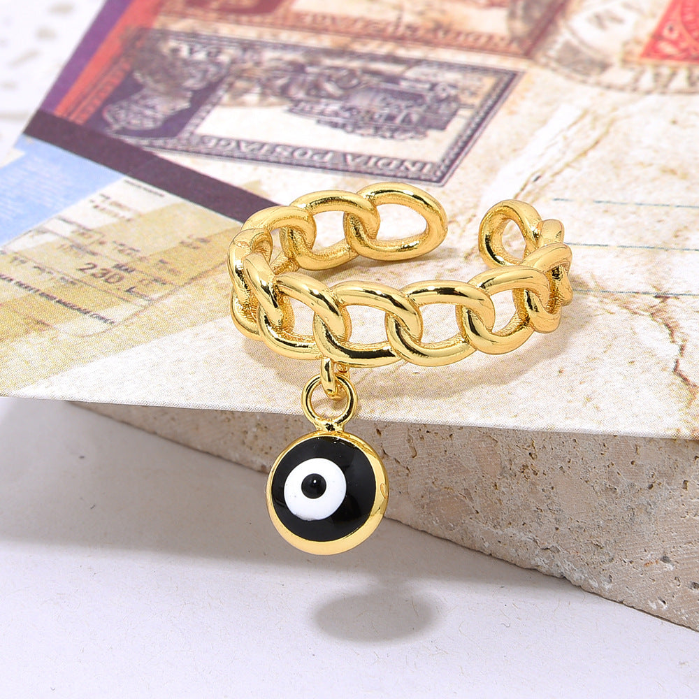 Wholesale Oil-Dripping Demon Eye Ring