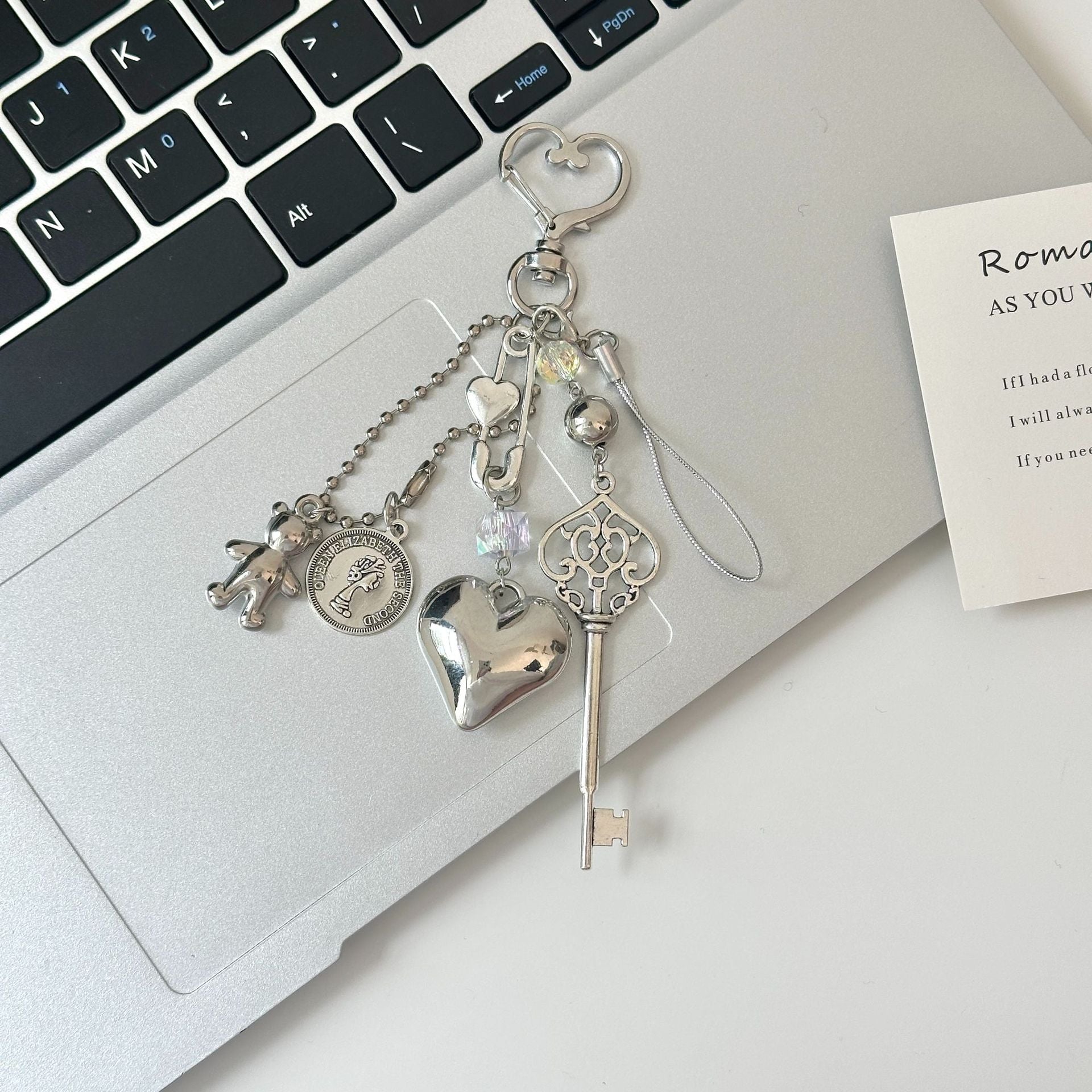 Wholesale  Peach Heart Keychain