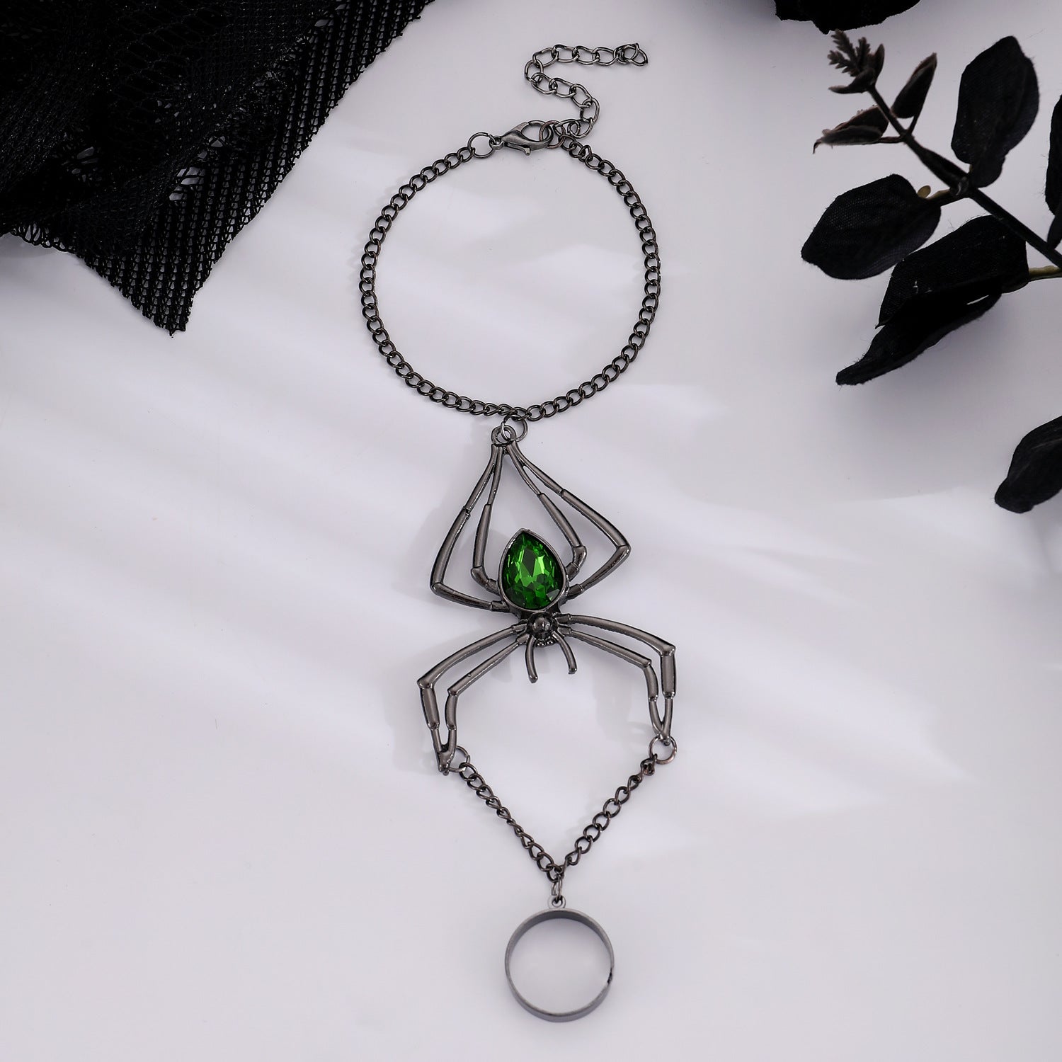 Wholesale Alloy Electroplated   Vintage Green Women' s Jewelry Set Party Wear