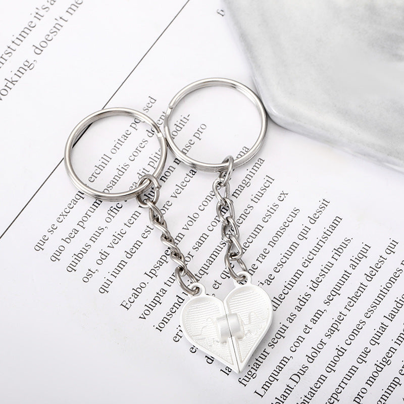 Wholesale Creative Love ECG Magnetic Keychains ACC-KC-JinZhu017
