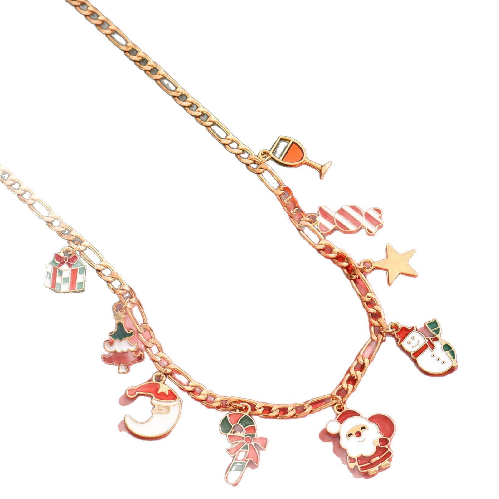 Wholesale Christmas   and snowman pendant necklace