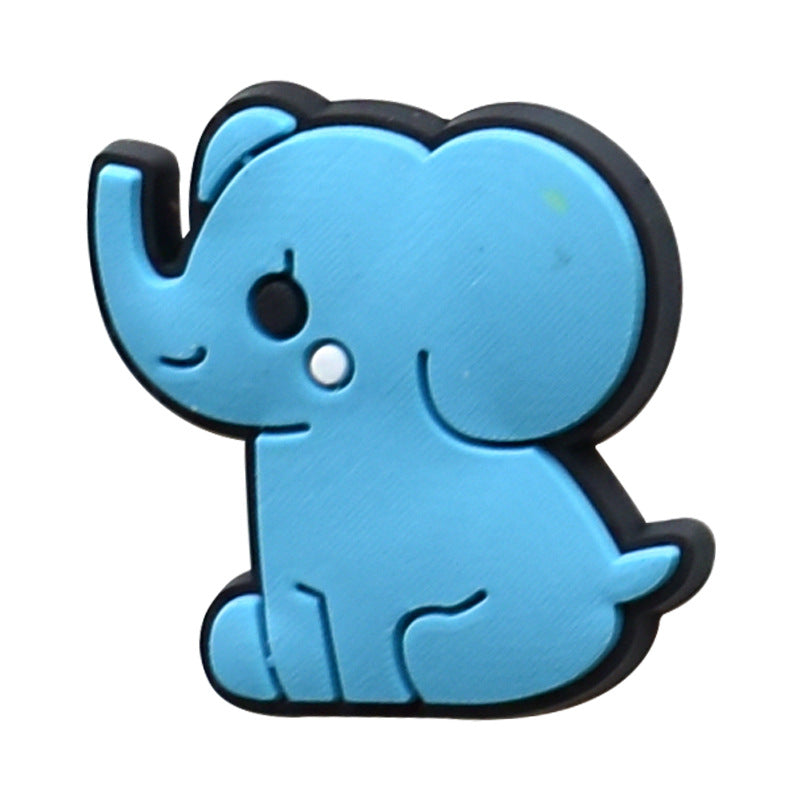 Wholesale Random 100pcs Small Animal PVC Soft Rubber Shoe Buckle Decoration ACC-SC-RYY056