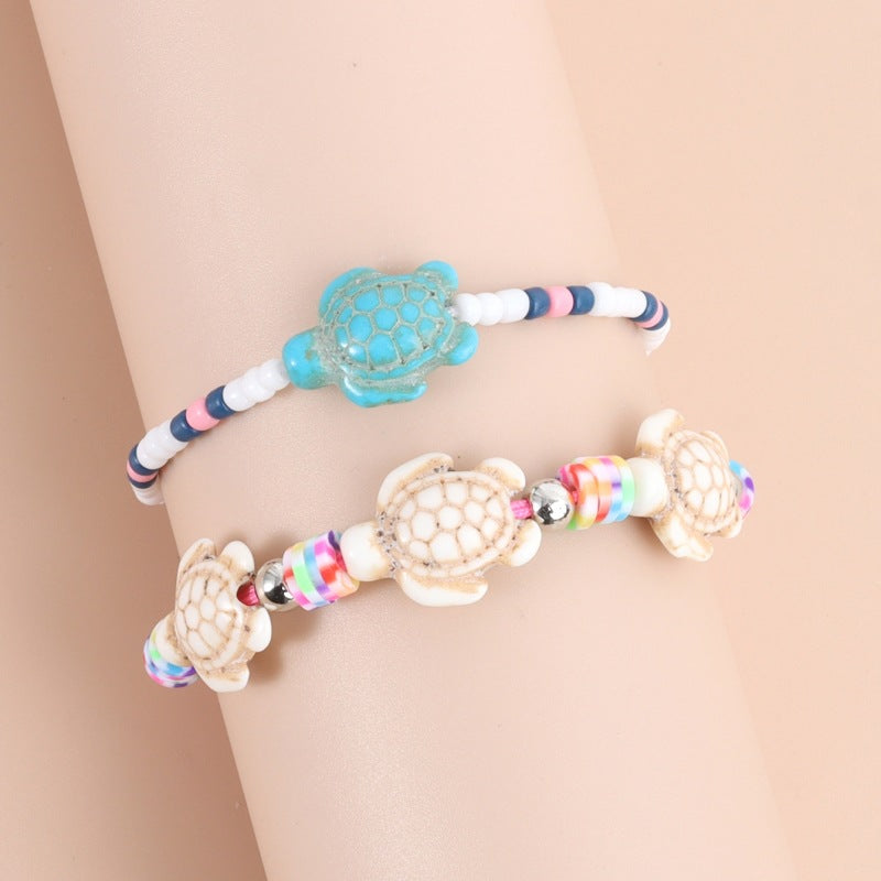 Wholesale  Animal Turquoise Turtle Woven Bracelet
