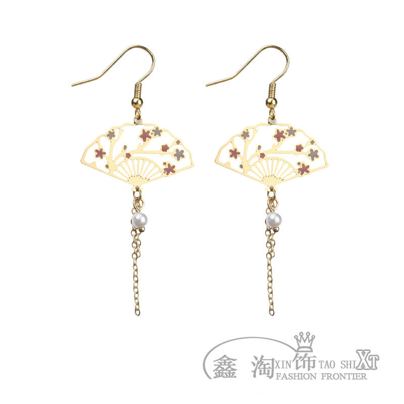 Wholesale Cicada Wing Fairy Earrings Fashion Jewelry Accessory Asymmetric Gradient Color Gift