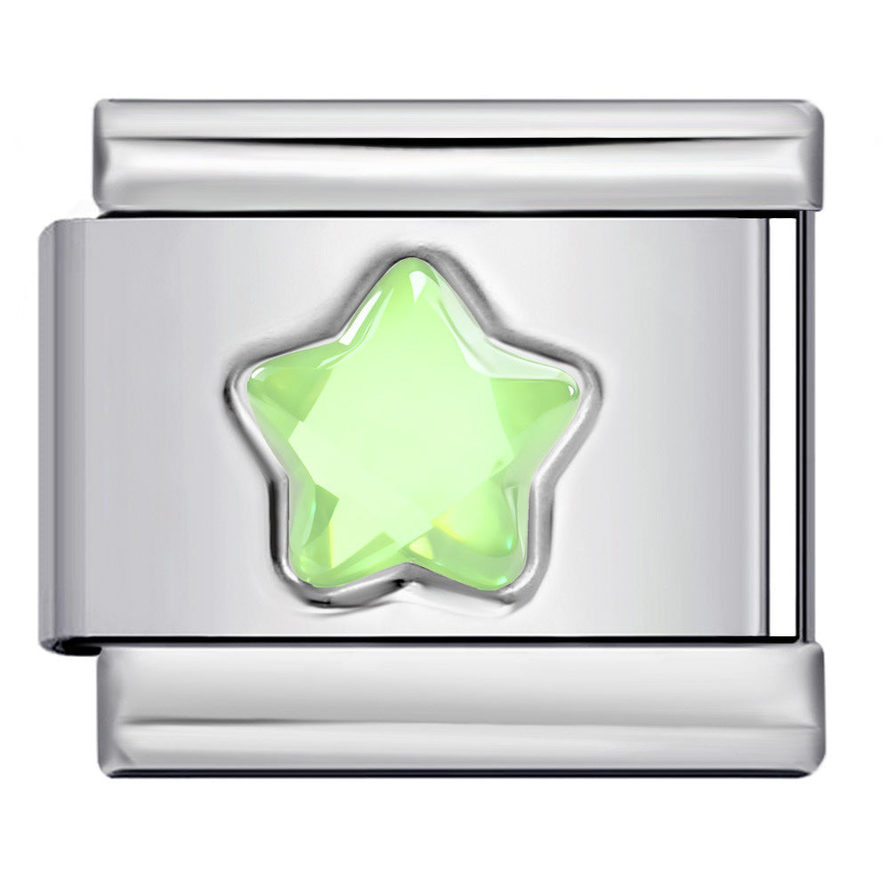 Wholesale 9mm Italian Charm Starter Bracelets DIY square Single Section Creative Stainless Steel Composable Bracelet