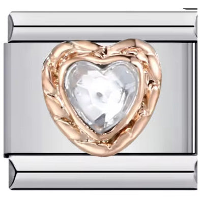 Wholesale Italian Charm Bracelet 9mm DIY Splicing Cute Creative Stainless Steel Composable Bracelet