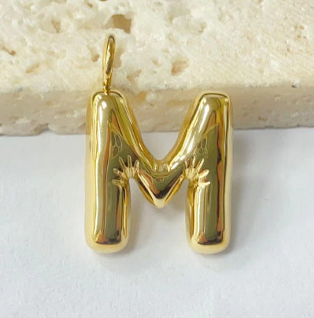 Wholesale Stainless steel bubble letter pendant