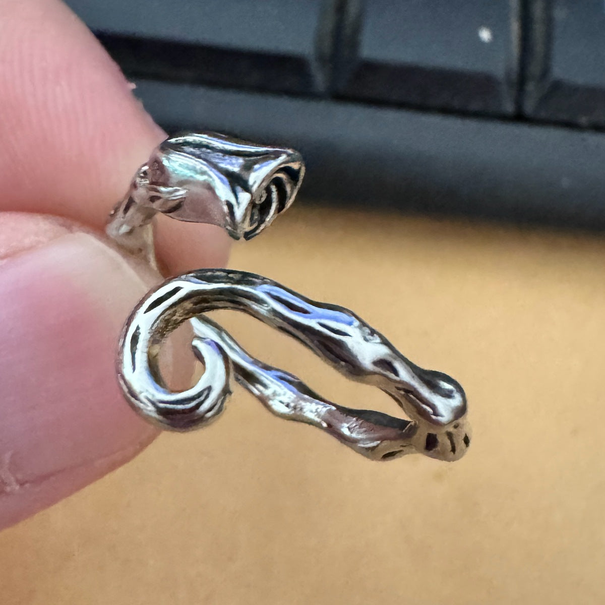 Wholesale  alloy geometric cat ring opening adjustable animal ring