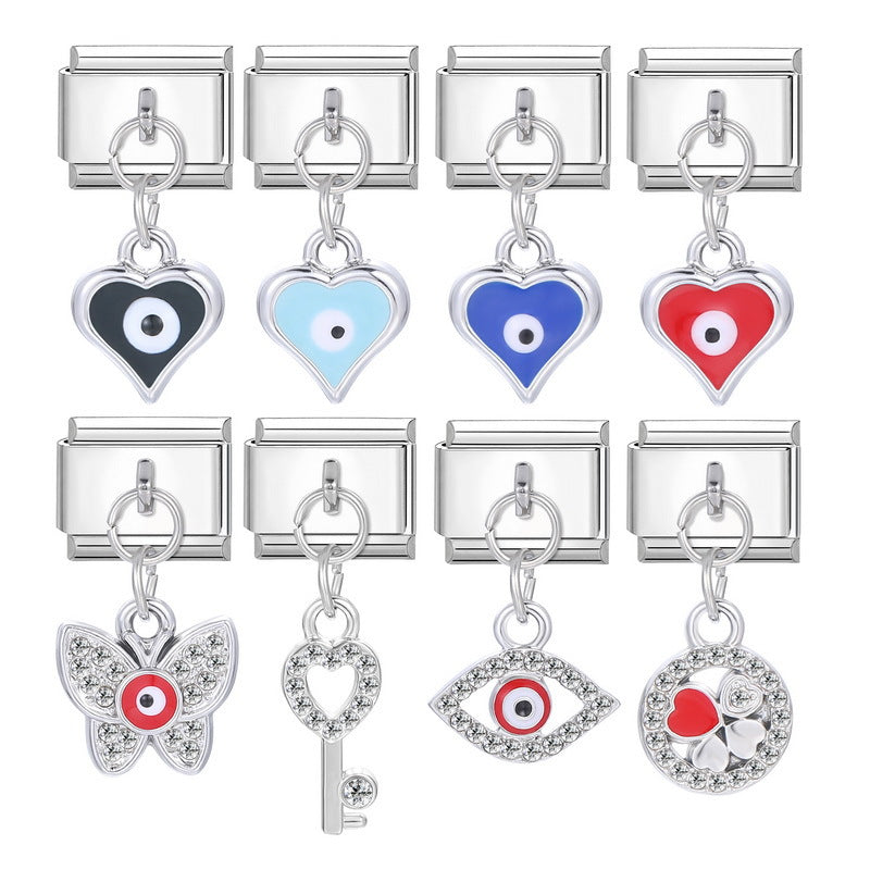 Wholesale Italian Beaded Bracelet 9mm DIY Splicing Removable Stainless Steel Combinable Bracelet