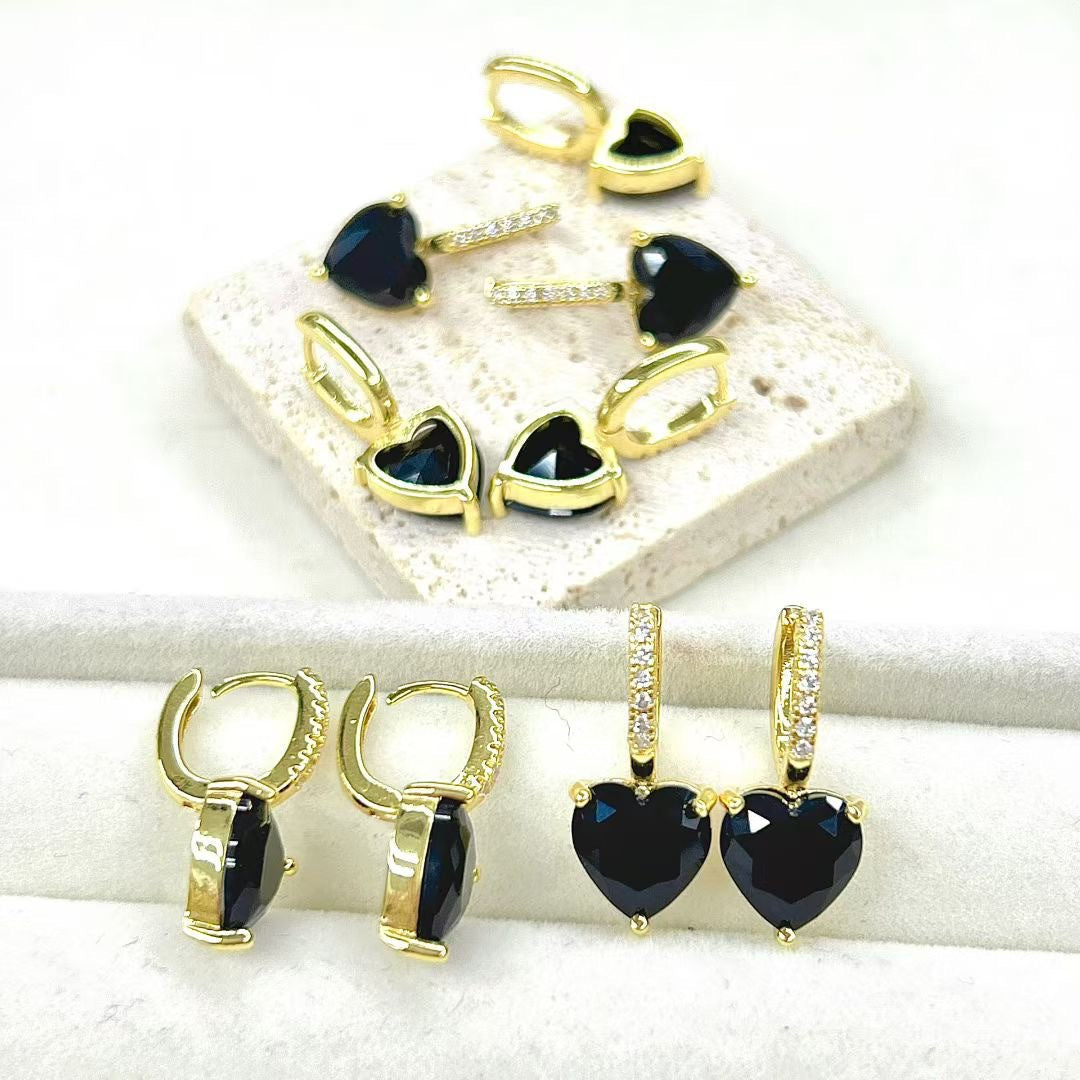 Wholesale Light luxury heart earrings