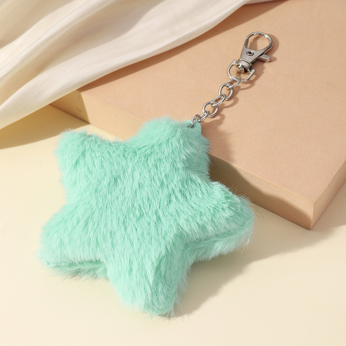 Wholesale Cute Plush Star Keychain