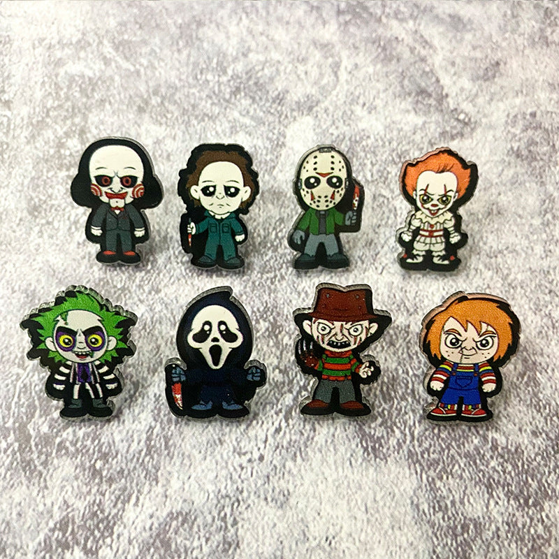 Wholesale Halloween Horror Acrylic Earrings ACCVIP-ES-XinChuan001