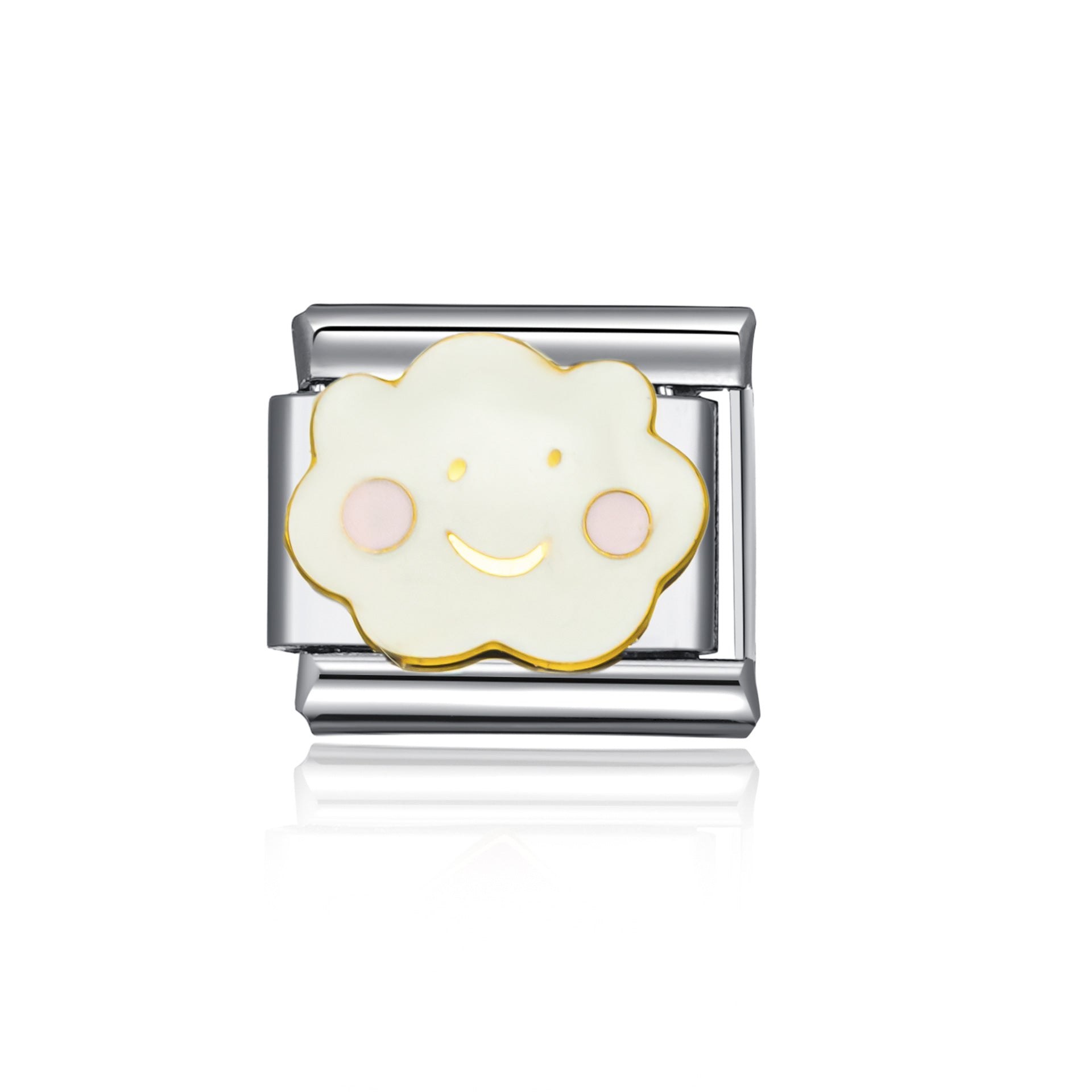 Wholesale Italian Charm Bracelet 9mm DIY Splicing Letter Festoon Stainless Steel Composable Bracelet