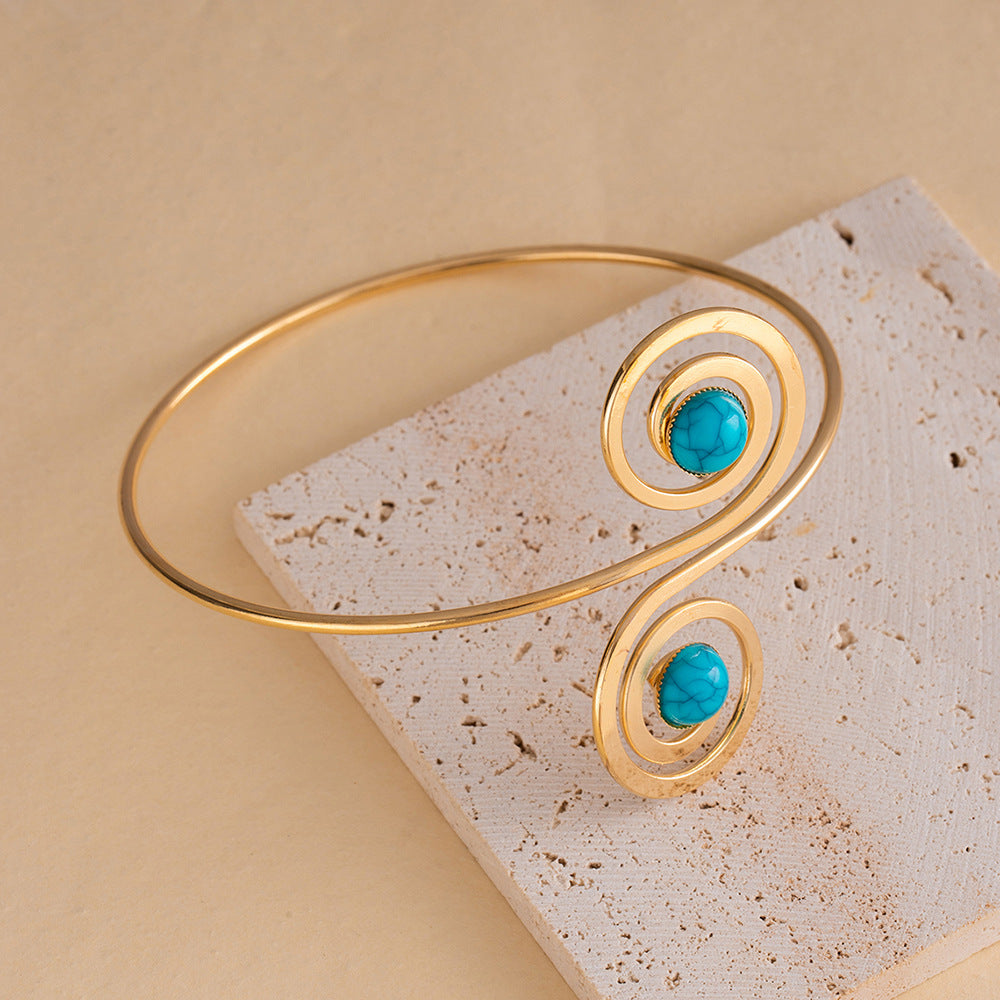 Wholesale Trendy Alloy Women' s Arm Cuff Bracelet Adjustable Geometric Design Jewelry Accessory for Everyday Wear Boutique Resale