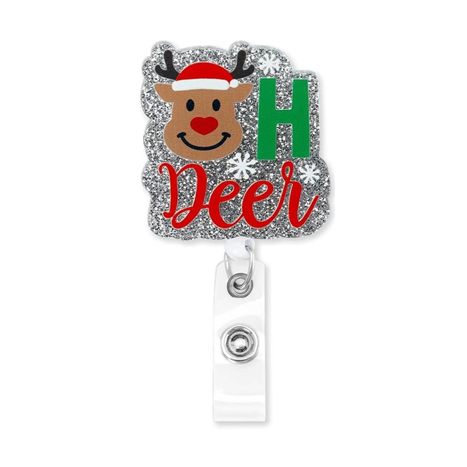 Wholesale Christmas Snowman Badge Scroll Keychain ACC-KC-LingYu010