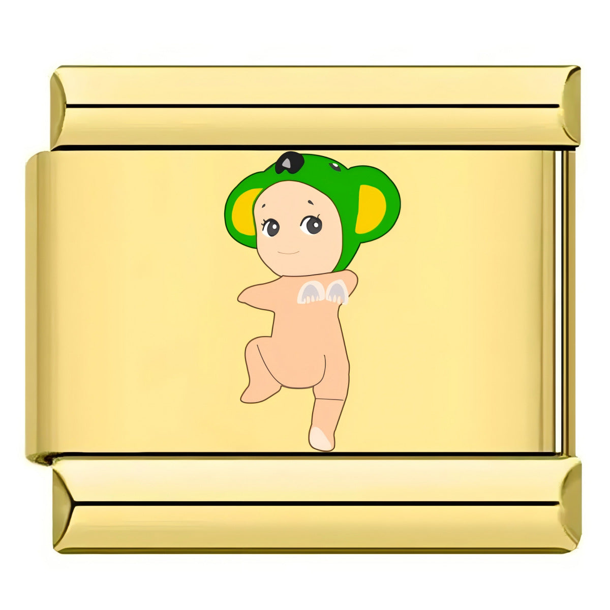 Wholesale 10pcs Italian Charm Bracelet 9mm DIY Splicing Cartoon Cute Stainless Steel Composable Bracelet