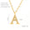 Wholesale  titanium steel diamond letter necklace English clavicle chain