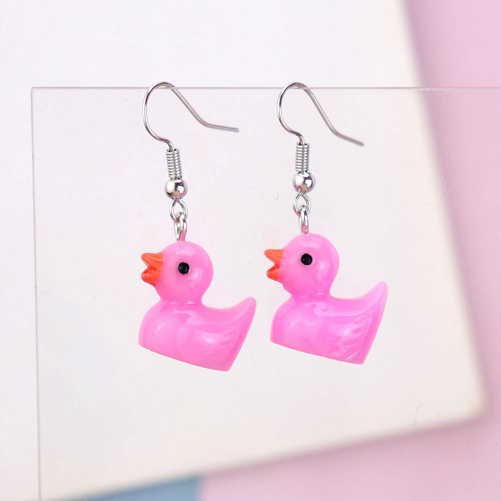 Wholesale Cartoon Animal Cute Little Duck Earrings