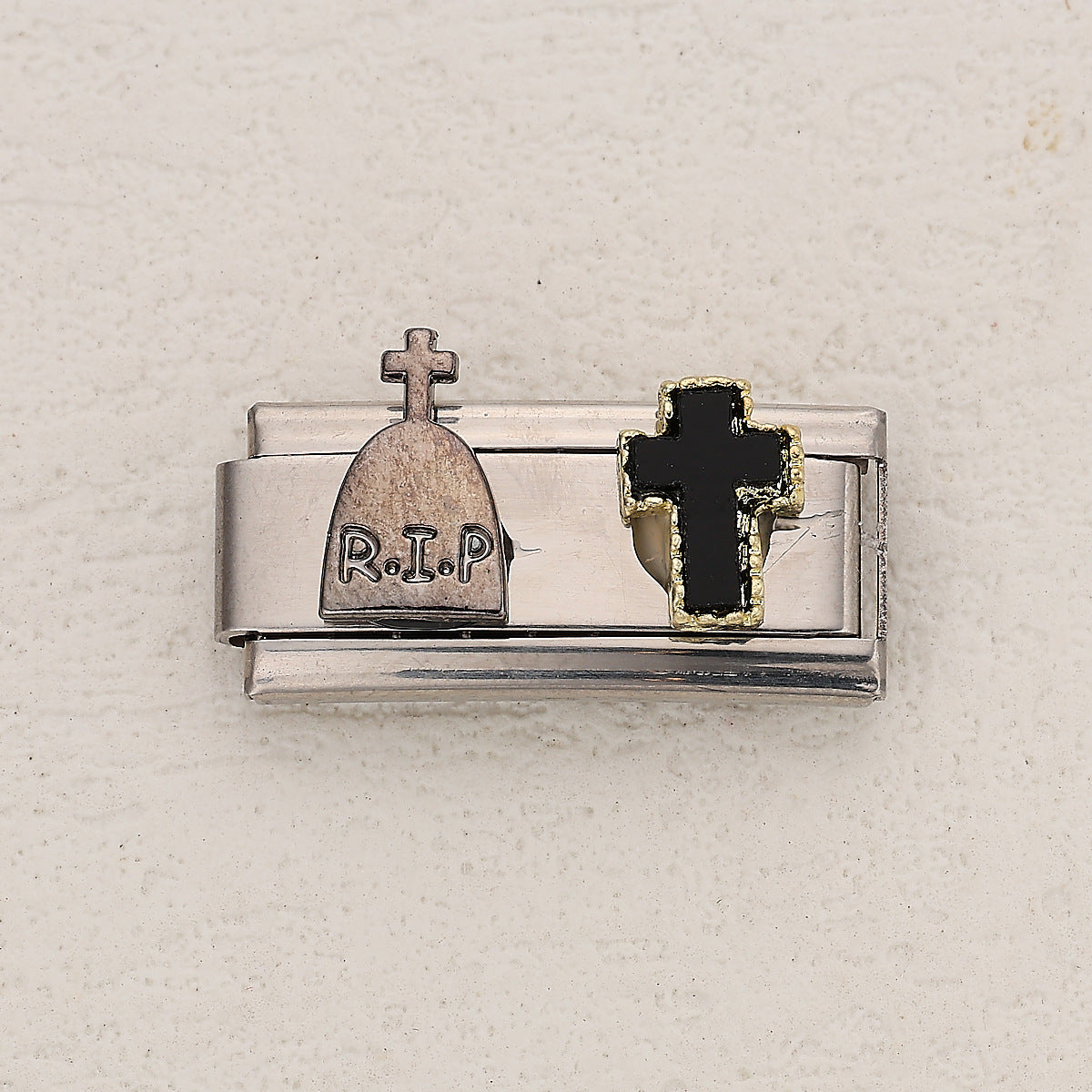 Wholesale 10pcs Italian Charm Bracelet 9mm DIY Splicing Love Bear Stainless Steel Composable Bracelet