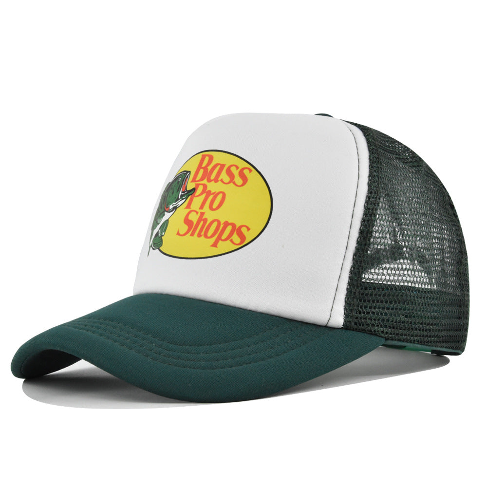 Wholesale Printed fish silk screen cap summer net Hat