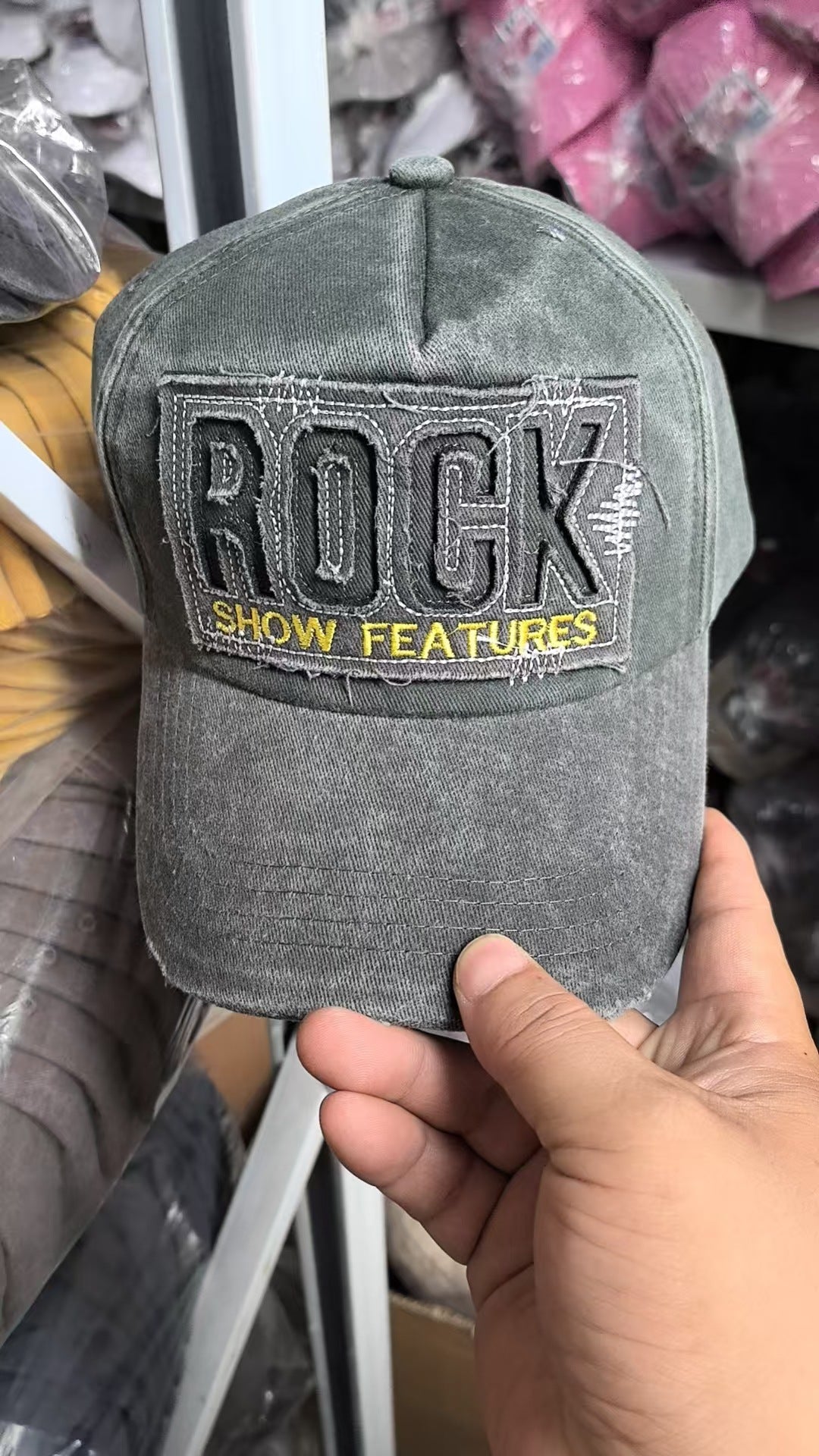 Wholesale Black Washed Cotton Embroidered Baseball Cap For Men Korean Style Casual Fashion Accessory Gift Boutique Resale