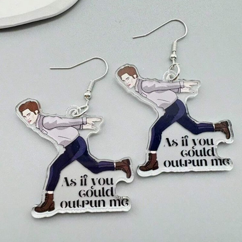 Wholesale  creative peripheral funny parkour acrylic earrings