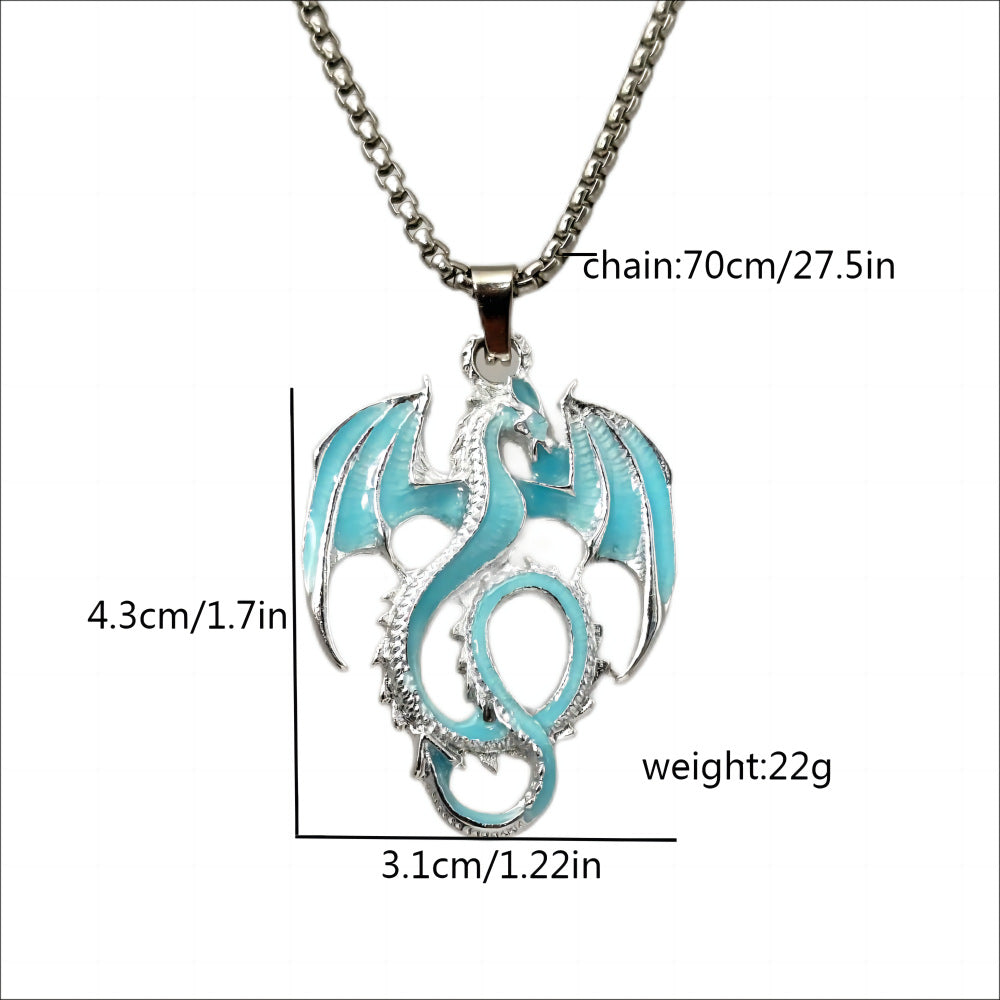 Wholesale  Luminous Pterosaur Pendant Necklace