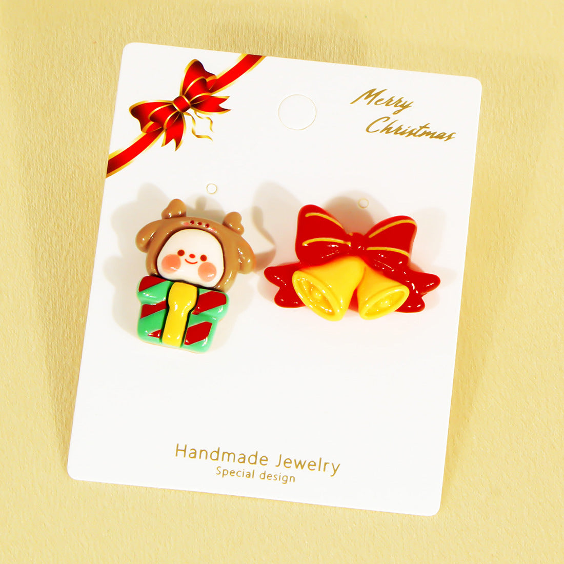 Wholesale Cartoon Cute Santa Claus Christmas Tree Earrings ACC-ES-Tengc004