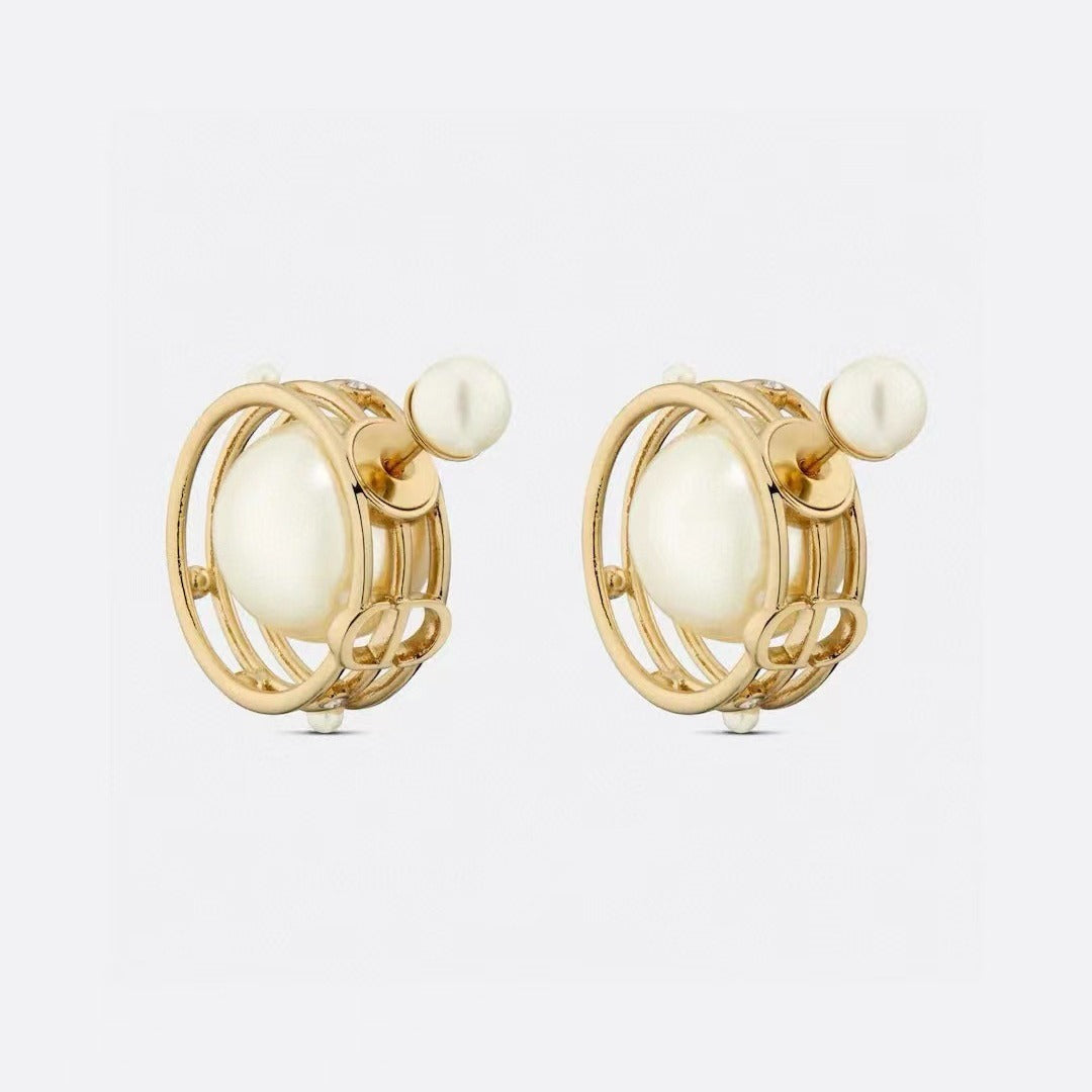 Wholesale Brass Man-Made Pearl Earrings ACCVIP